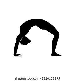 Wheel Pose Yoga Flexibility Backbend Health Icon