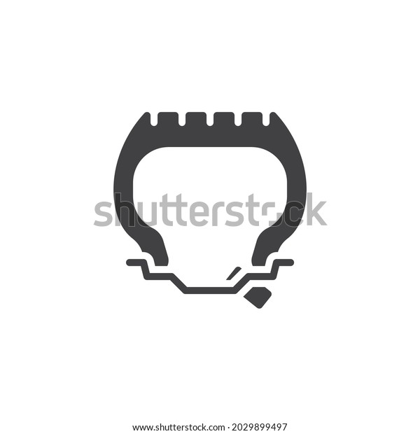 Wheel repair tool vector icon. filled\
flat sign for mobile concept and web design. Tyre repair glyph\
icon. Symbol, logo illustration. Vector\
graphics