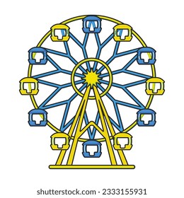 Wheel of review vector icon.Color vector icon isolated on white background wheel of review.