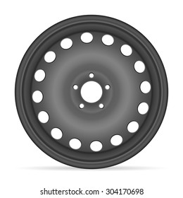 Wheel rim on a white background.