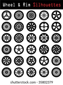 Wheel & Rim silhouettes