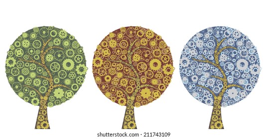 Wheel Rims and Gears Tree