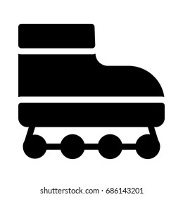 Wheel shoes icon
