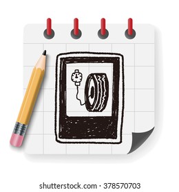 wheel sign doodle