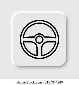Icono de rueda simple. Diseño plano. Diseño de neutralismo.ai