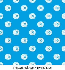 Wheel sport car pattern vector seamless blue repeat for any use