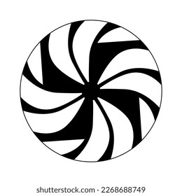 cuadro cuadrado de la rueda de cuadros negros patrones geométricos de las artes mandala.