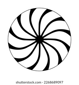 cuadro cuadrado de la rueda de cuadros negros patrones geométricos de las artes mandala.