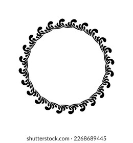 Rad quadratischen schwarzen Rahmen geometrische Muster mandala kunts.