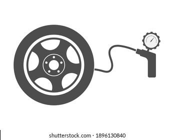 Intercambio de ruedas. Icono de vector simple aislado en un fondo blanco. Estilo plano