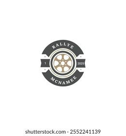 Wheel tire automotive logo design