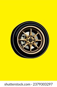 Wheel Tire Modification Car Vector Art