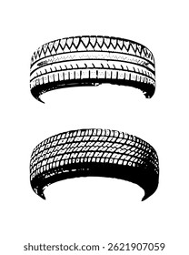 Wheel and tire on black colour