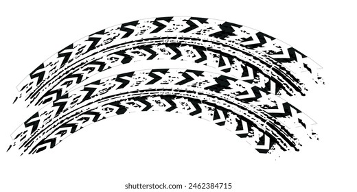 wheel tire tracks background design