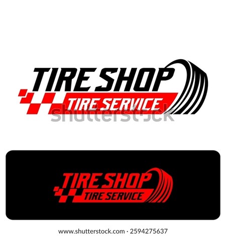 Wheel Tyre Tire Shop Store Logo Automotive Logo Template Vector
