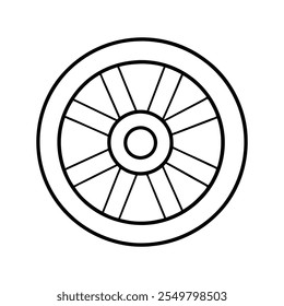 A Wheel vector art illustration