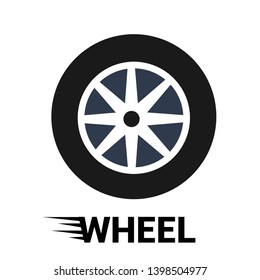 Wheel vector flat template object