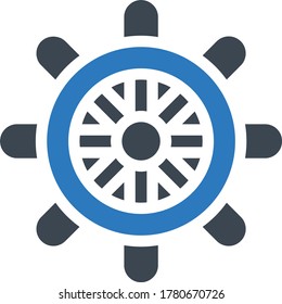 wheel vector glyph color icon 