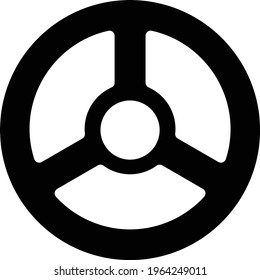 wheel vector glyph flat icon