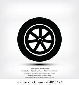 wheel vector icon