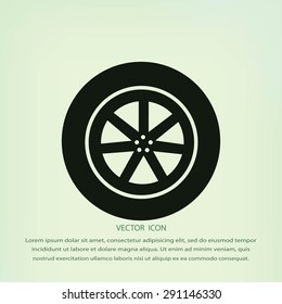 wheel vector icon