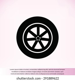 wheel vector icon