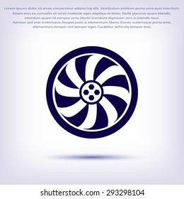 wheel vector icon
