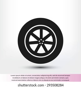 wheel vector icon