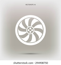 wheel vector icon