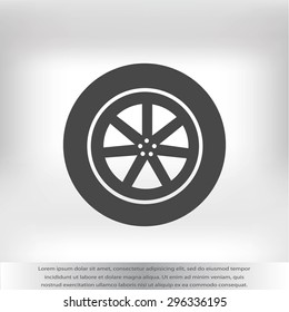 wheel vector icon