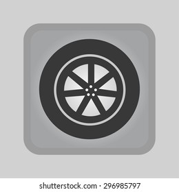 wheel vector icon