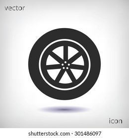 wheel vector icon