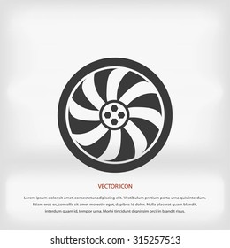 wheel vector icon