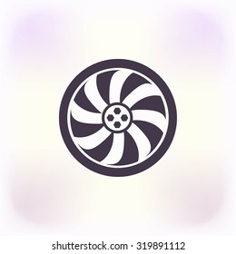 wheel vector icon