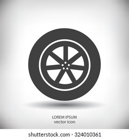 wheel vector icon