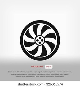 wheel vector icon