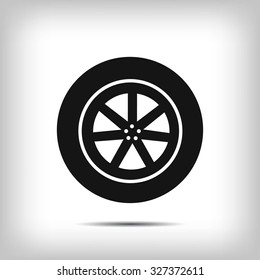 wheel vector icon