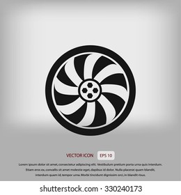 wheel vector icon