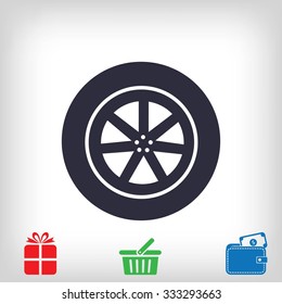 wheel vector icon