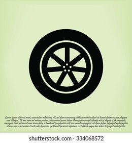 wheel vector icon