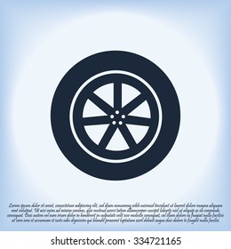 wheel vector icon