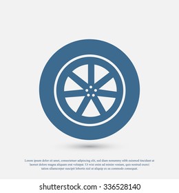 wheel vector icon