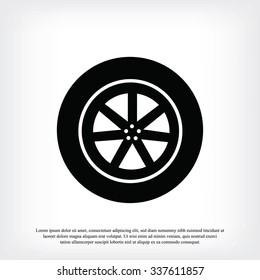 wheel vector icon
