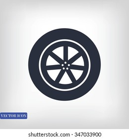 wheel vector icon