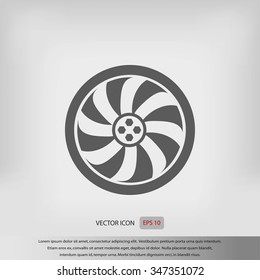 wheel vector icon