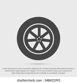 wheel vector icon