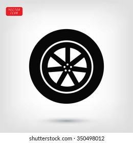 wheel vector icon