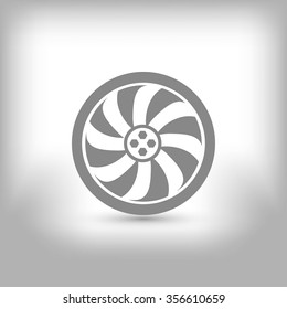 wheel vector icon