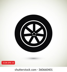 wheel vector icon