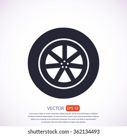 wheel vector icon